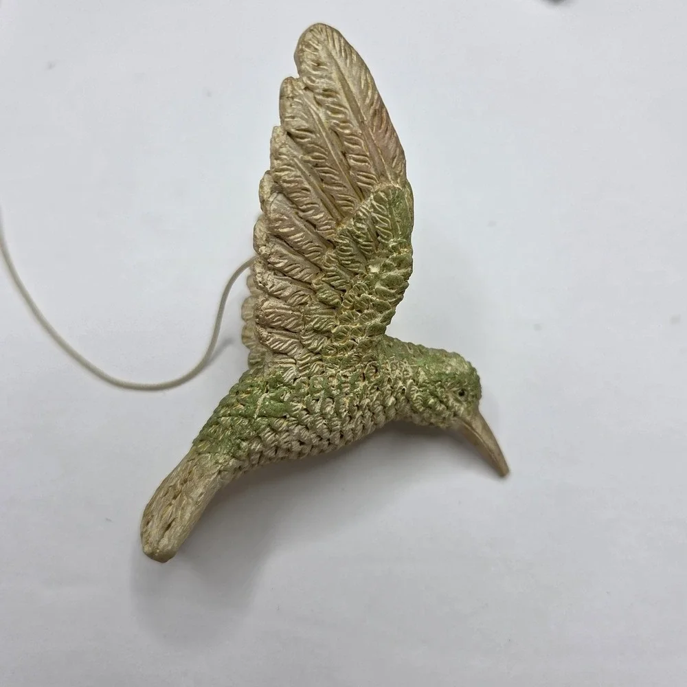 Hummingbird Wind Chime Resin Hanging Garden Decor Metal Chimes Patio Porch